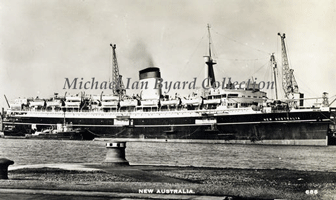 New Australia being rebuilt at Southampton C 1948